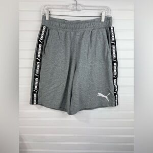 Puma men’s gray sweatpant material casual lounge shorts. Size medium.
